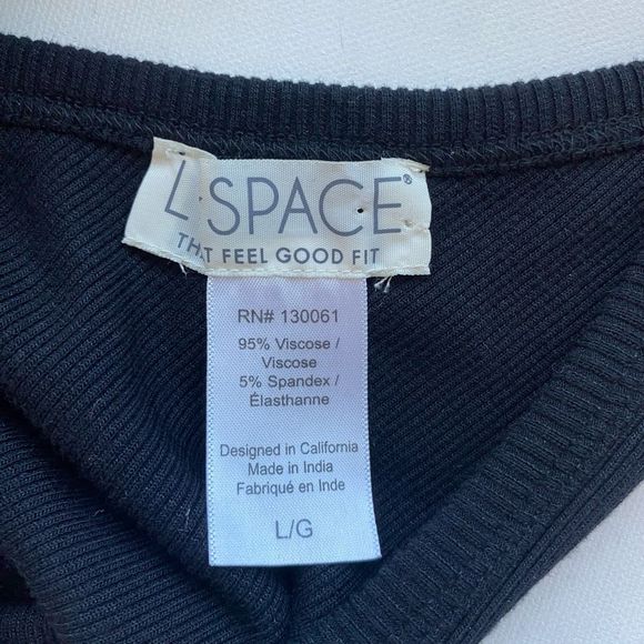 New L’Space Alana Black One Shoulder Mini Dress Woman’s Sz Large NWOT - Picture 6 of 14